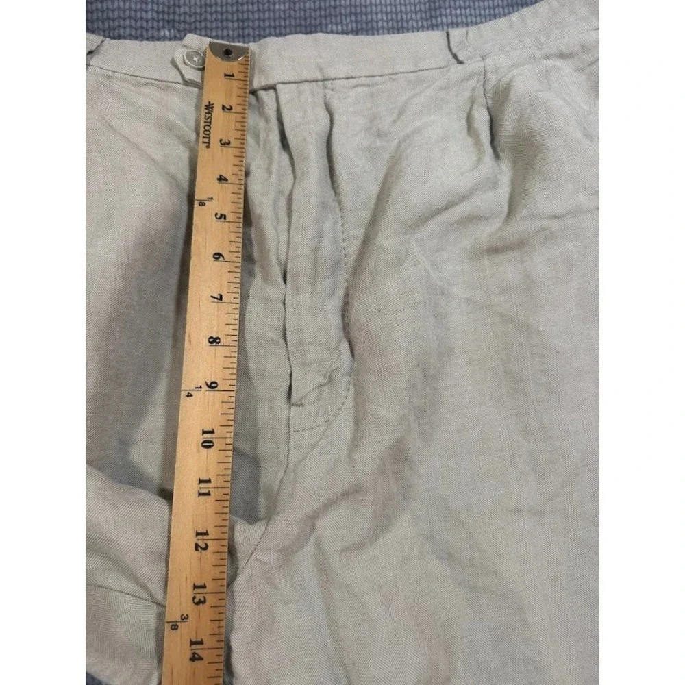 Tommy Bahama Mens Pleated‎ Herringbone Trousers Beige Tan Straight Pants 44x27